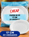 PLATO BLANCO 17CM CHEAP PP