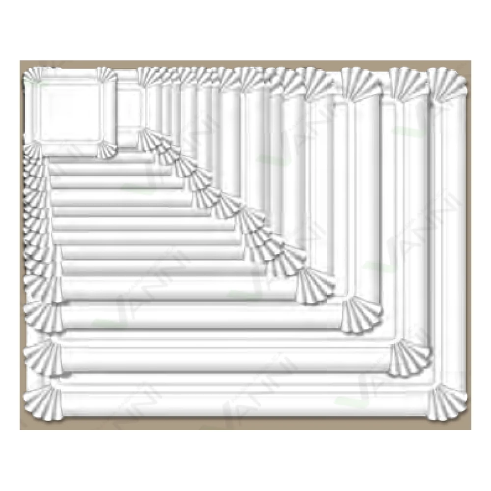 BANDEJA RECTANGULAR CARTULINA N° 12